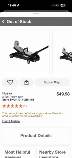Husky 2 Ton Trolley Jack