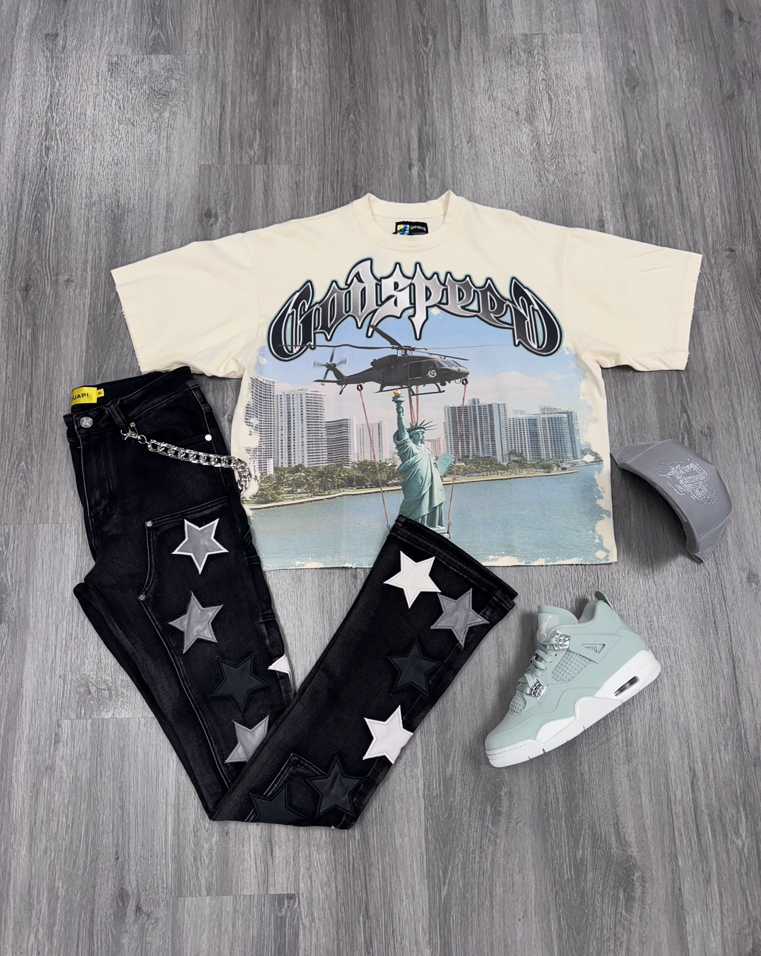 God Speed Guapi Jeans T Shirt New Jordan 