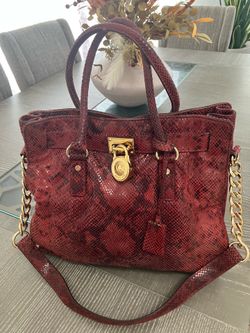 Red Snake Skin Michael Kors Bag $50 OBO