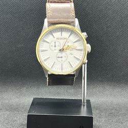 Nixon Sentry Chrono Leather