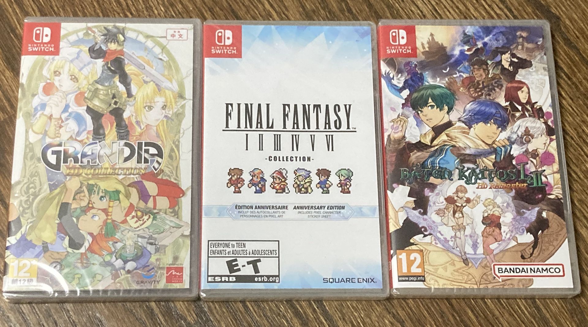 Final Fantasy Baten Kaitos Grandia HD Remastered Collection Switch Run 3 Game 2
