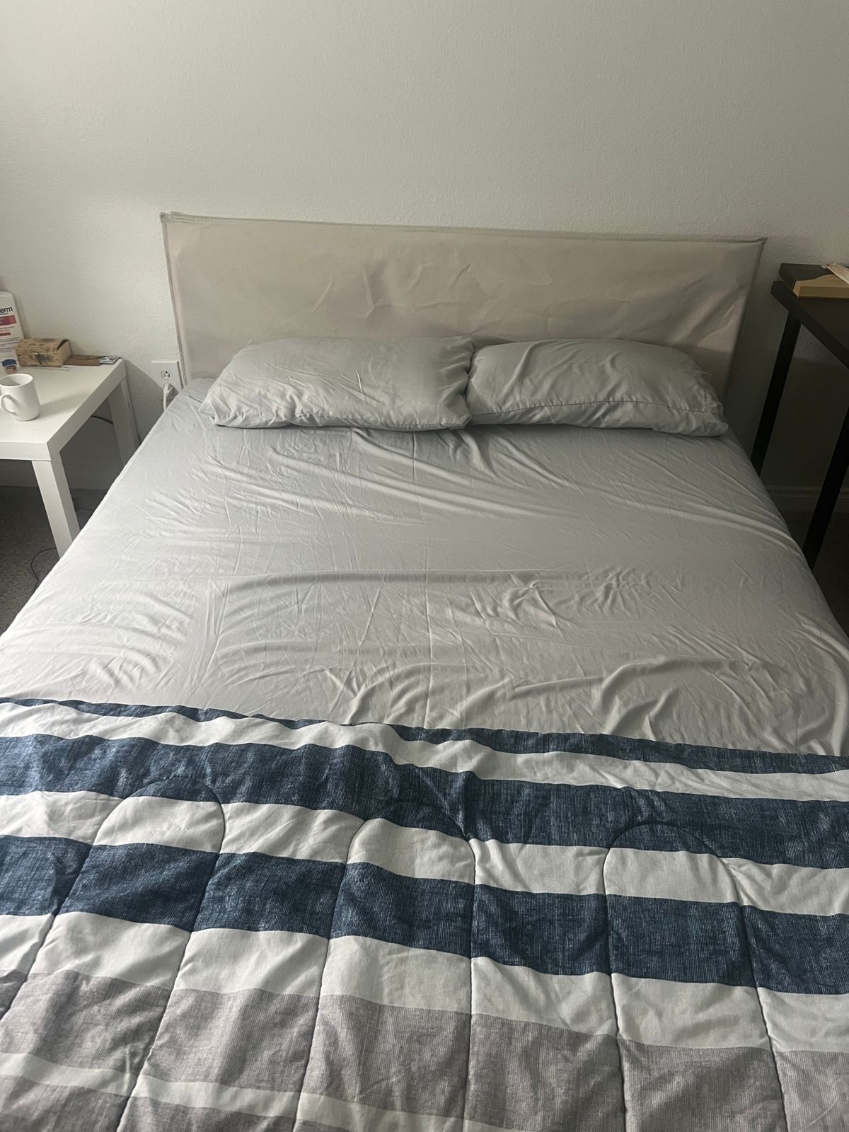 Queen Bed Frame $100 & Mattress $50!! Bedding For $30