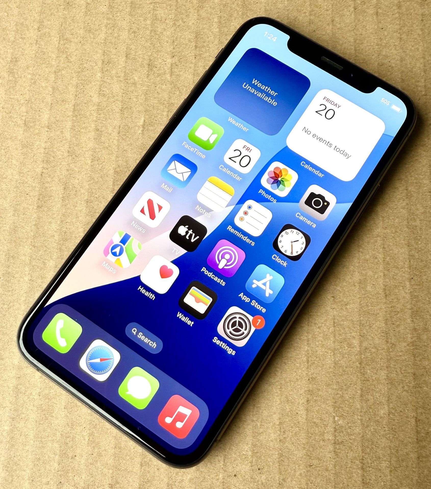 Apple iPhone XS Max (64 GB) Black with Case & Charger