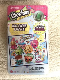 New sealed Shopkins 100 piece puzzle includes 1 shop kin