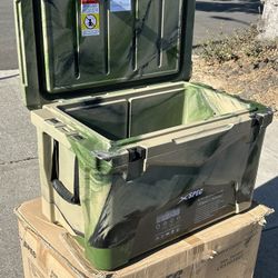 60 Qt XL Roto Molded High Performance Camping Cooler Ice Chest | Extra Large Pro Tough Durable Outdoor Overland Rotomolded Hard Cooler