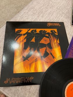 Santana Marathon Vinyl LP 1979 Original Columbia FC 36154 Custom Orange Label VG+