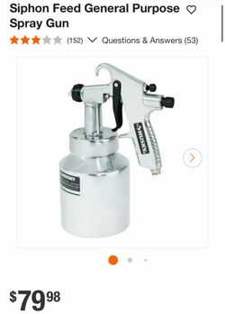 Siphon Feed General Purpose O Spray Gun