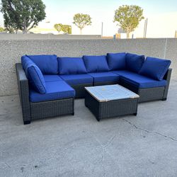 7pc Outdoor Patio Furniture Set 