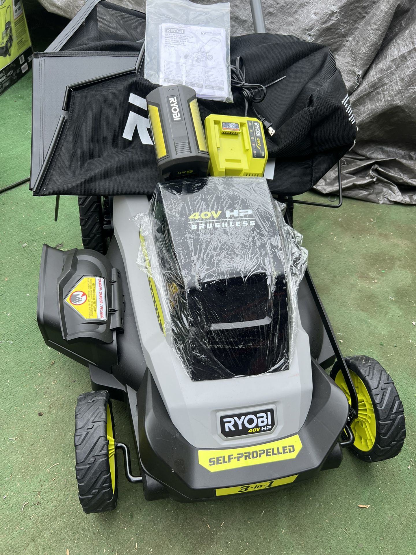 RYOBI 40V HP Brushless 20 Cordless Electric Battery Walk