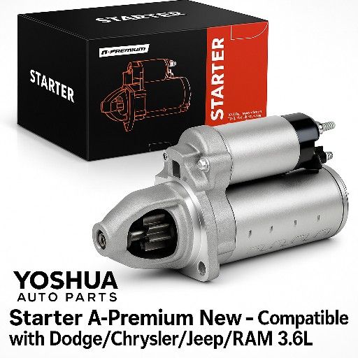 Starter A-Premium Nuevo – Compatible con Dodge/Chrysler/Jeep/RAM 3.6L (Town & Country, Caravan, Journey, ProMaster)