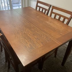 Wooden Dining Table Set- 4 Chairs