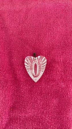 Waterford heart pendant