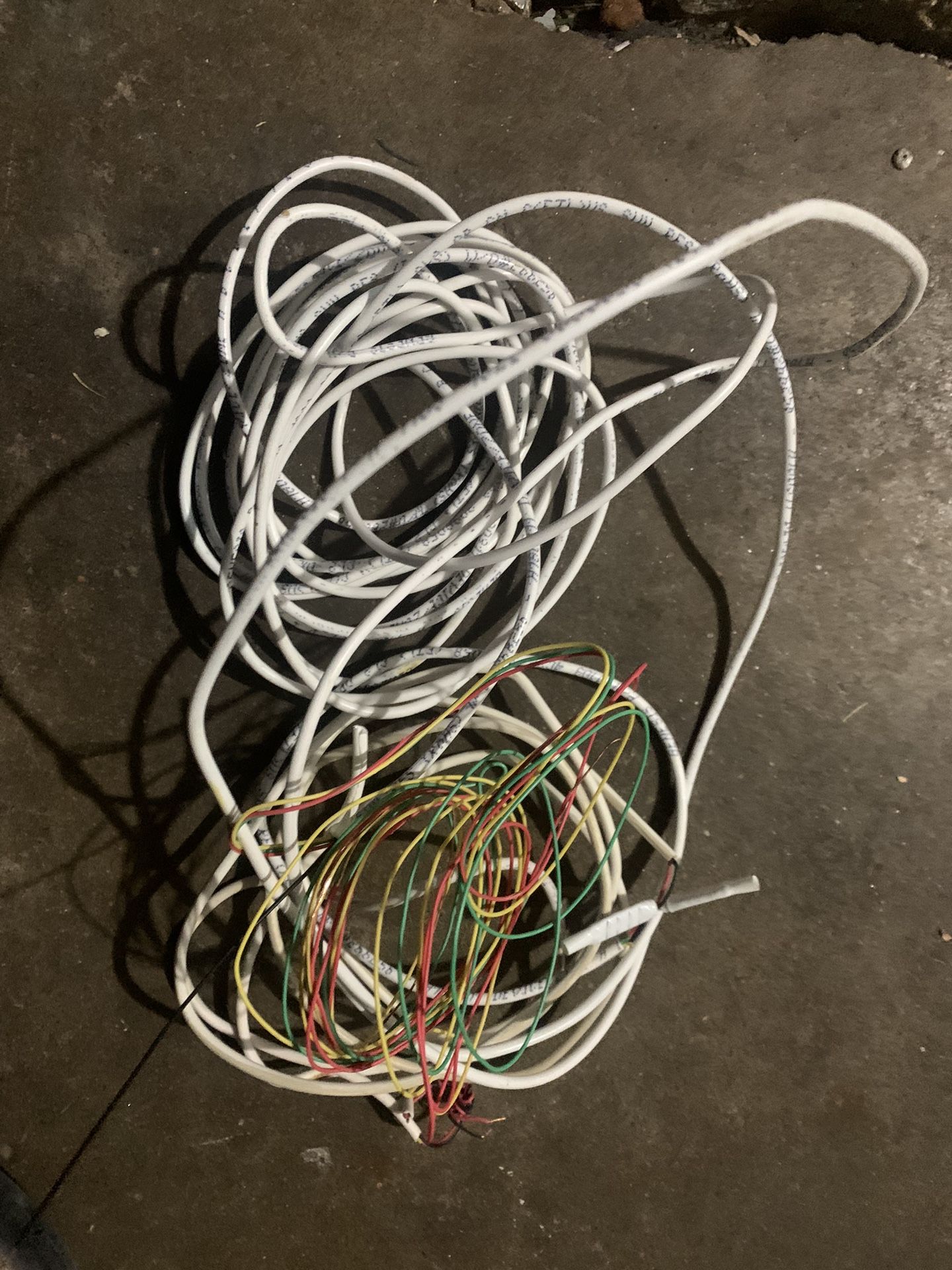 Copper wire, White Blue, Yellow And Red In Good Shape And Ready To Use