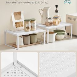 Spice Rack, Cabinet Shelf Organizers, Shelf Organizer, Countertop Organizer, Shelf Riser
