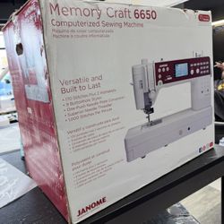 Janome Memory Craft 6650 – Brand New 