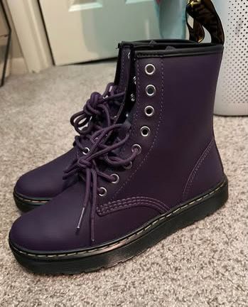 Dr. Martens Purple ZAVALA size 8W