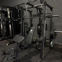 SMITH MACHINES / MULTI-FUNCTIONAL SMITH MACHINE SM-2001 WITH FID BENCH