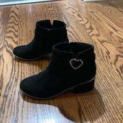 Girls Black Dress Boots