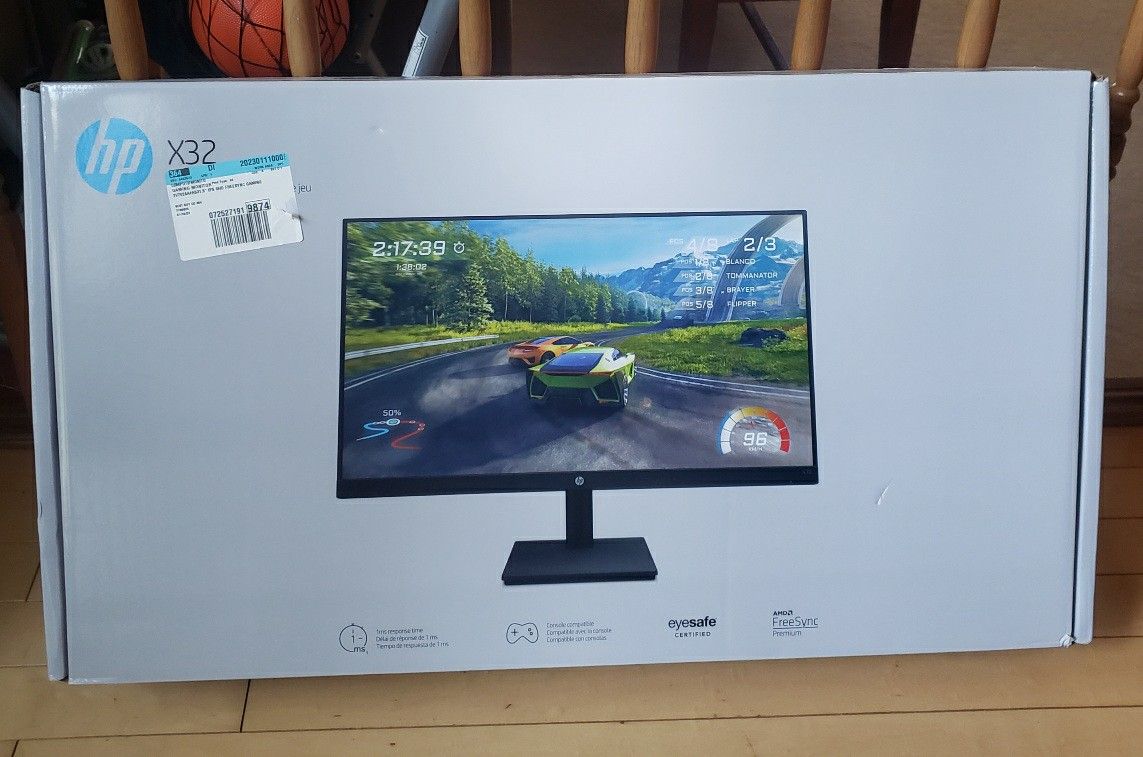 HP X32 31.5" IPS 165Hz QHD AMD FreeSync Gaming Monitor