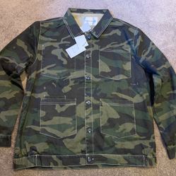 Eleven Paris Lazio Camo Woven Jacket Mens Size XL