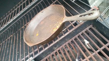 Wrought iron camping pan