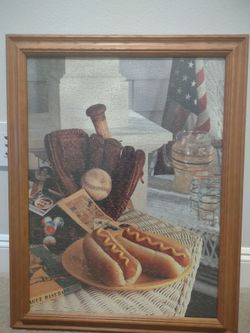 Homerun baseball 550 piece puzzle from ceaco with frame