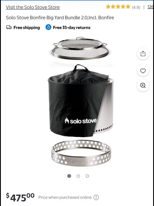 Solo Stove Bonfire 2.0 Bundle $300