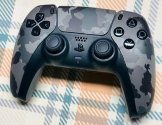 Sony PlayStation 5 PS5 DualSense Wireless Controller Gray Camouflage Camo Tested