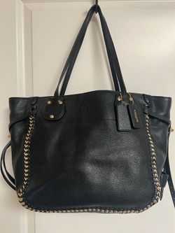Coach large leather bag