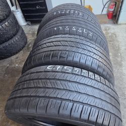 4 used tires 275 55r20 Goodyear Wrangler $200.00
