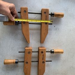 Pair Of Craftsman Wooden Clamps