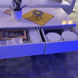 Coffee table used normal. Wear with two dryer.