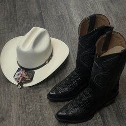 Botas Y Sombrero Para Hombre