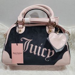  Juicy Couture Urban Heritage Bowler Bag Liquorice Brand New With Tags 