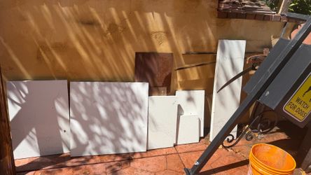 5 small white Counter tops (free)