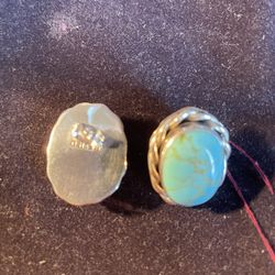 Turquoise Silver Earrings 