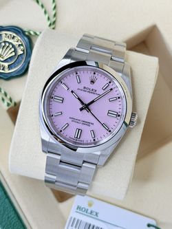 Brand New Rolex Oyster Perpetual 36 w/ Candy Pink Dial