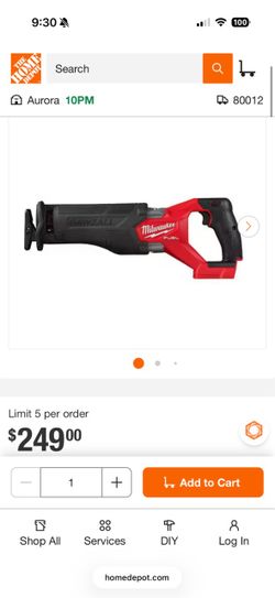 Milwaukee Brushless M18 Sawzall