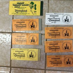 Collectible Disneyland And Knotts Berry Farm Tickets 