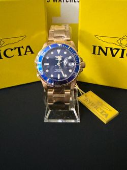 Invicta Pro Diver Men’s Watch 40mm Quartz Movement Gold Tone
