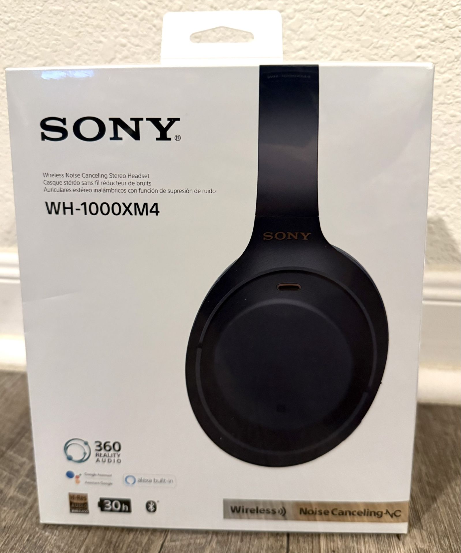 Sony Wireless Noise Canceling Headphones Stereo Headset WH-1000XM4 New In Box