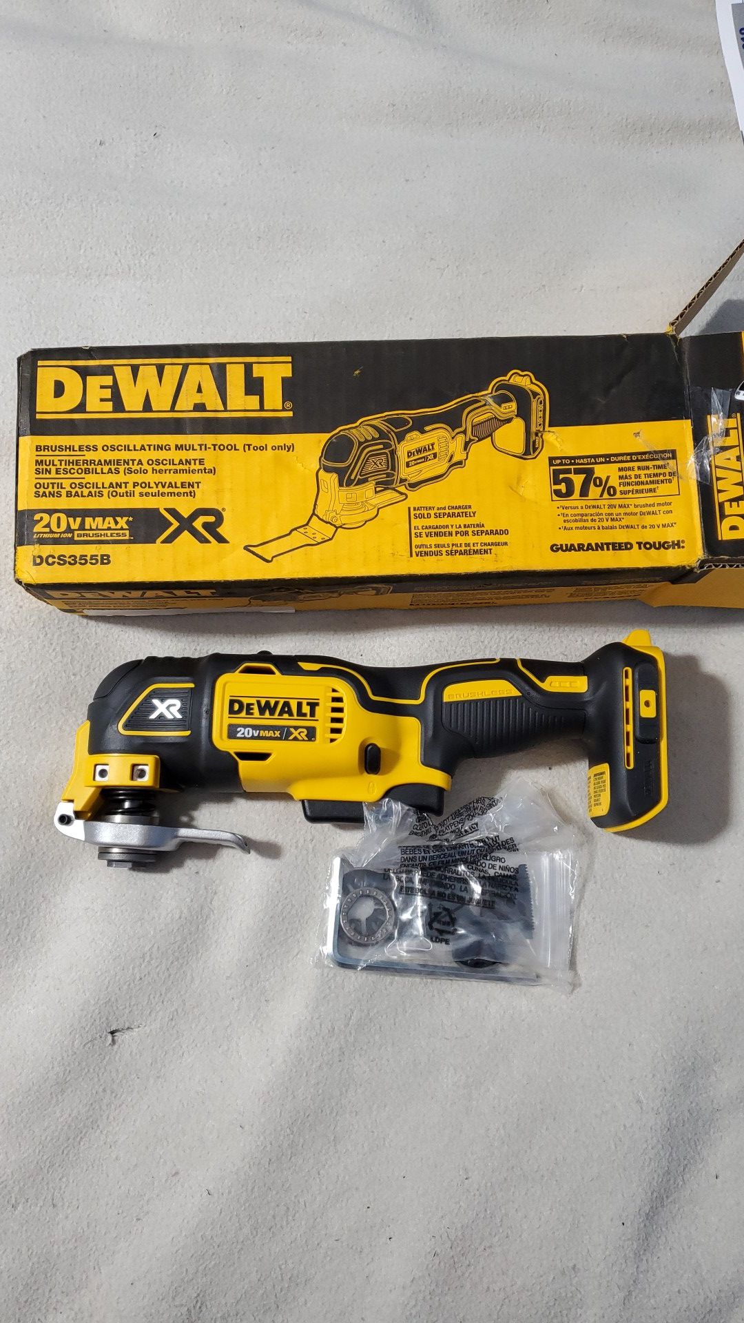 Dewalt 20V Max XR Brushless Oscillating Multi Tool. Tool Only. New In box. Price is firm