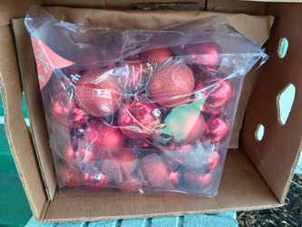 Christmas ornaments and lights