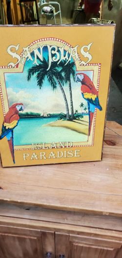 Vintage Wall Art, San Blas Island Paradise