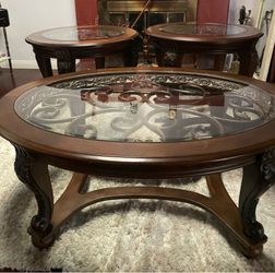Coffee table and side tables