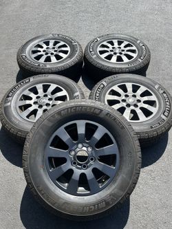 (5) 18” Toyota Wheels 265/70R18 Michelin Tires - $850