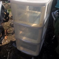 Light New Three Drawer Storage Cabinet On Wheels Only $20 Firm