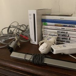 Wii with 10 games