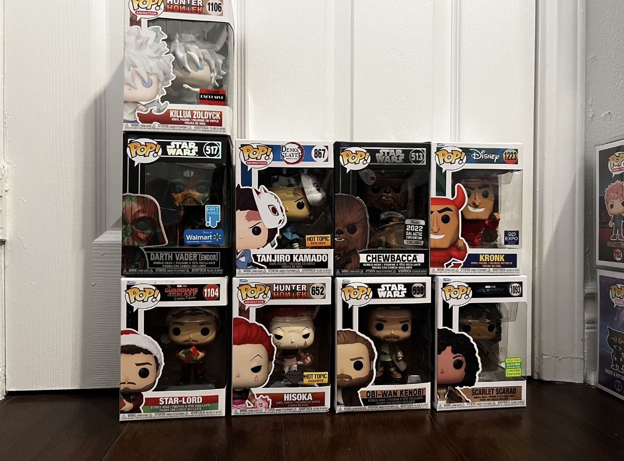 Funko Pops And Squishmallows