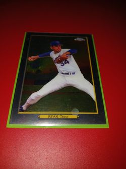 Nolan Ryan Topps Chrome Baseball Card Texas Rangers